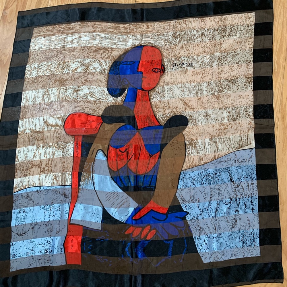 Silk Picasso Multi Coloured Scrarf